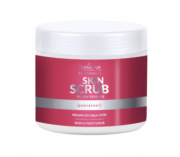 Farmona Skin scrub peony essence peeling do ciała i stóp piwonia 500 g
