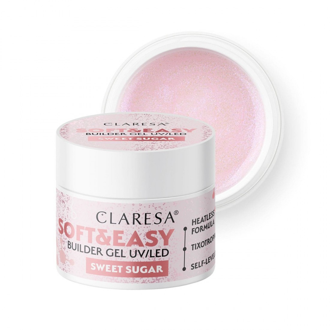 Claresa statybinis gelis Soft&Easy gelis sweet sugar 45g