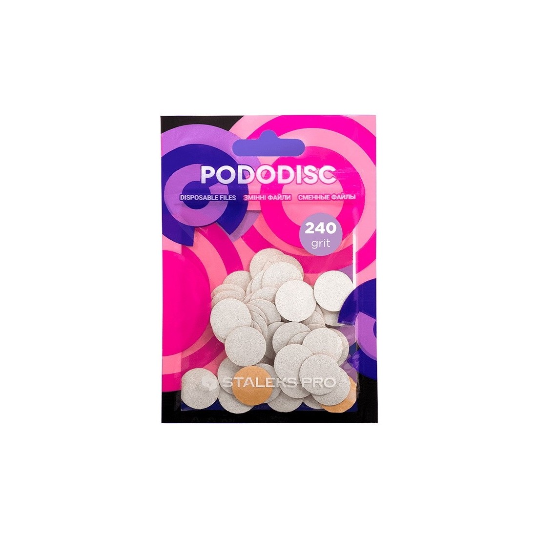 STALEKS PRO S 240gr keičiami lapeliai podo diskui PDF-15-80