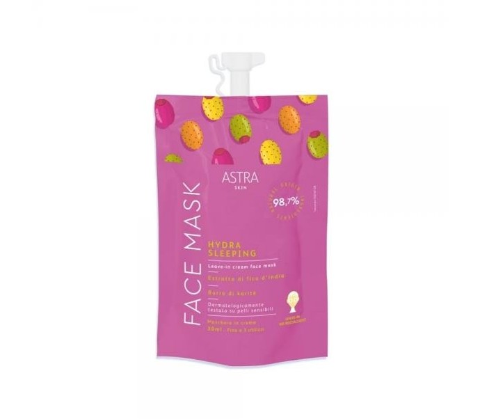 ASTRA SKIN nenuplaunama naktinė veido kaukė, 30ml