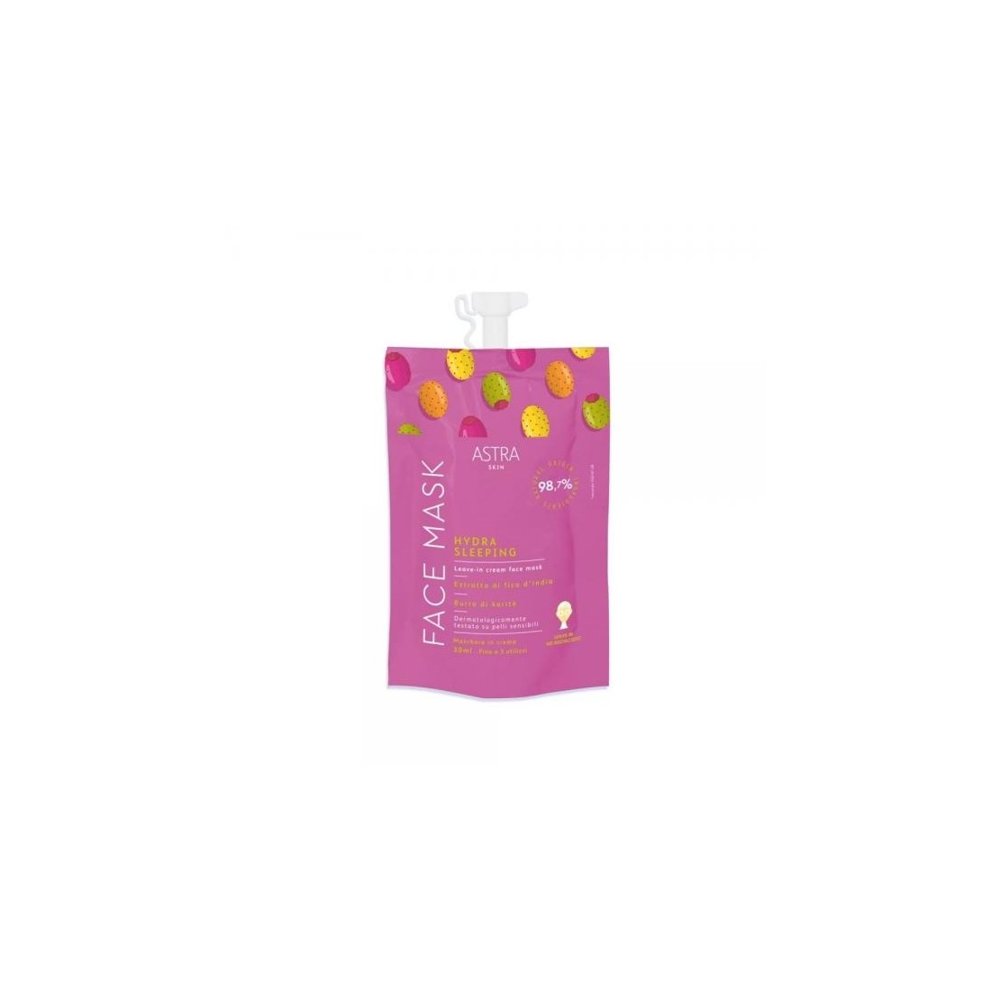 ASTRA SKIN nenuplaunama naktinė veido kaukė, 30ml