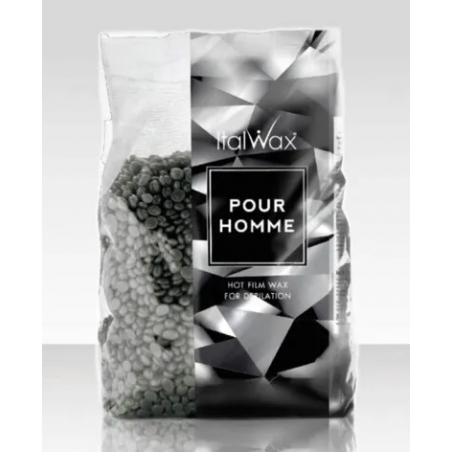 ItalWax depiliacinis vaškas vyrams SILVER POUR HOMME, 500g