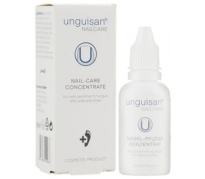 UNGUISAN NAILS koncentruotas skystis jautrių ir grybelio pažeistų nagų priežiūrai 30ml