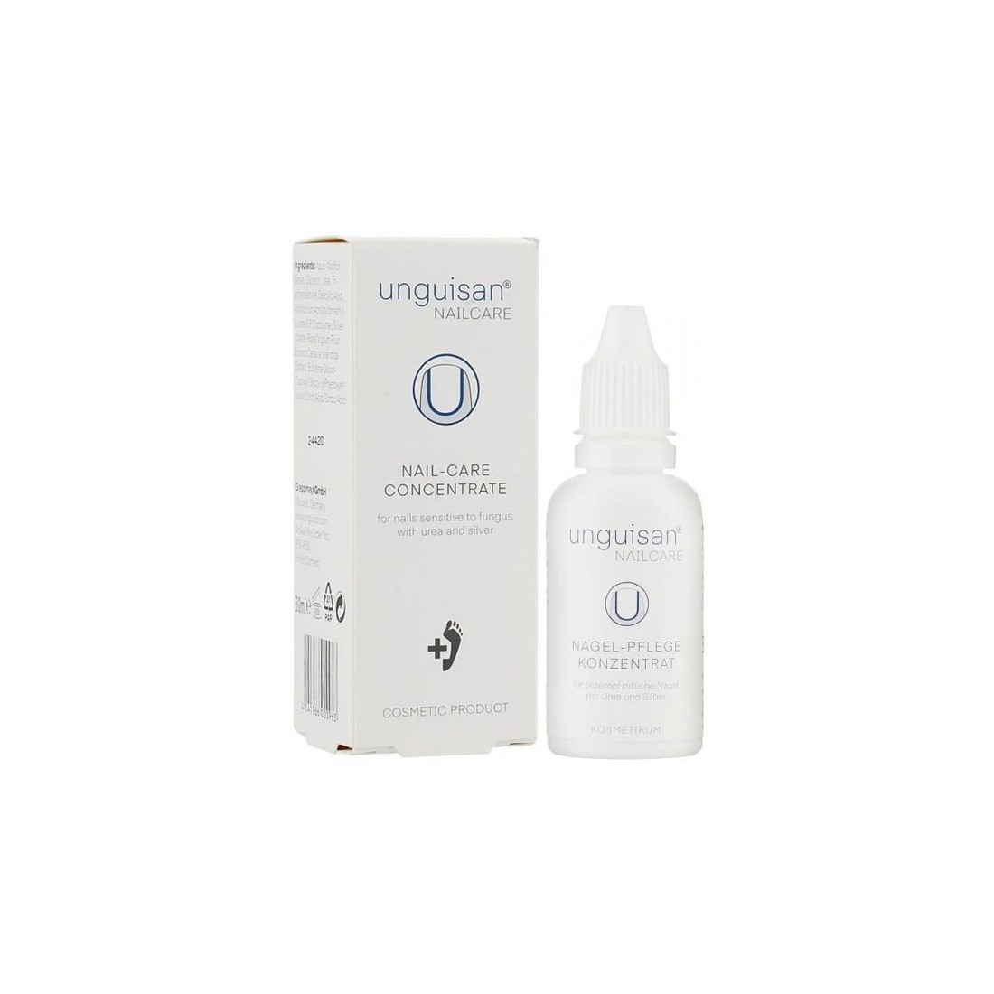 UNGUISAN NAILS koncentruotas skystis jautrių ir grybelio pažeistų nagų priežiūrai 30ml