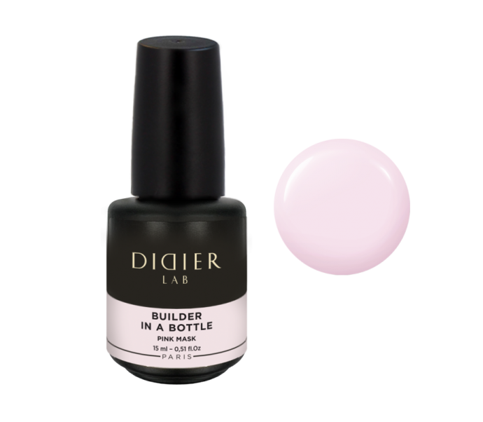 DIDIER LAB" BUILDER GEL IN A BOTTLE, PINK MASK, 15ML