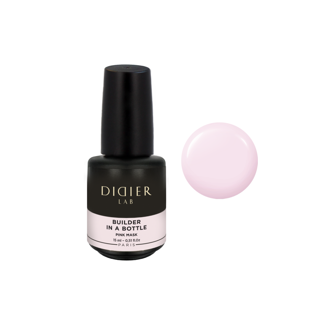 DIDIER LAB" BUILDER GEL IN A BOTTLE, PINK MASK, 15ML