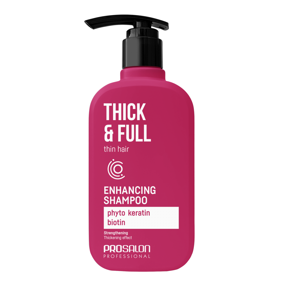 PROSALON ''THICK & FULL'' plonų plaukų šampūnas ,375ml