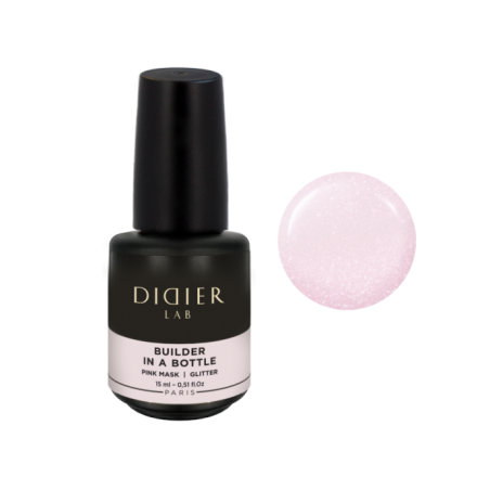 DIDIER LAB saavaime išsilyginantis gelis buteliuke, PINK MASK GLITT, 15ML