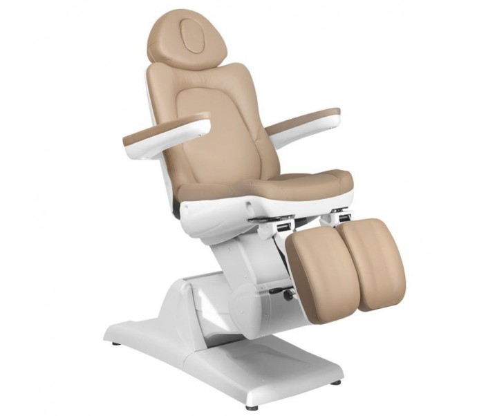KOSMETOLOGINIS ELEKTRINIS FOTELIS AZZURRO 870S PEDI 3  CAPUČINO