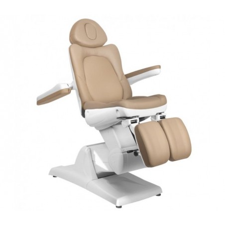 KOSMETOLOGINIS ELEKTRINIS FOTELIS AZZURRO 870S PEDI 3  CAPUČINO