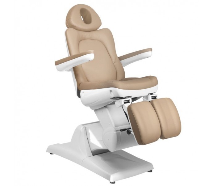 KOSMETOLOGINIS ELEKTRINIS FOTELIS AZZURRO 870S PEDI 3  CAPUČINO