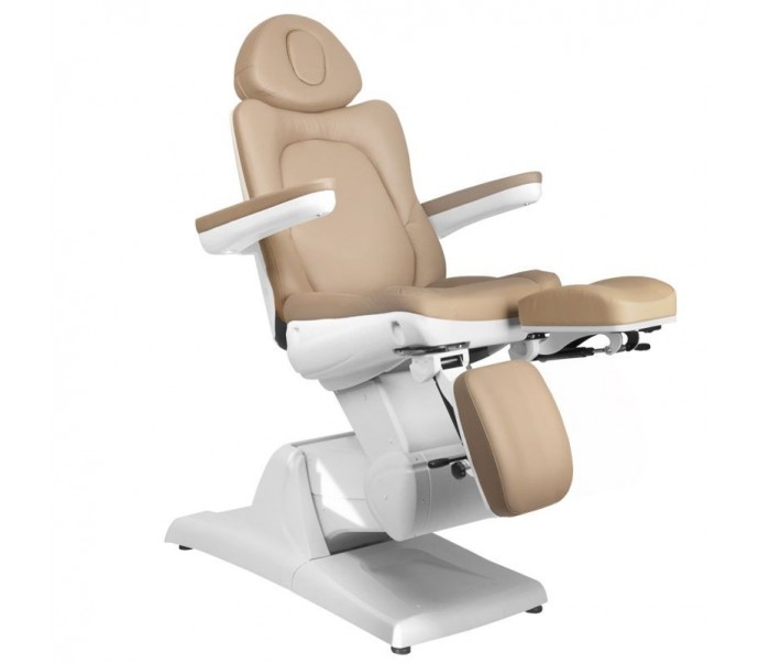 KOSMETOLOGINIS ELEKTRINIS FOTELIS AZZURRO 870S PEDI 3  CAPUČINO