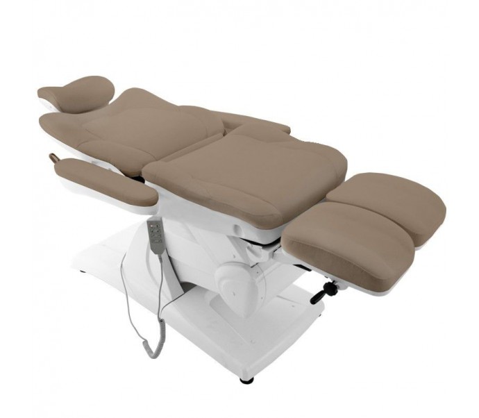 KOSMETOLOGINIS ELEKTRINIS FOTELIS AZZURRO 870S PEDI 3  CAPUČINO
