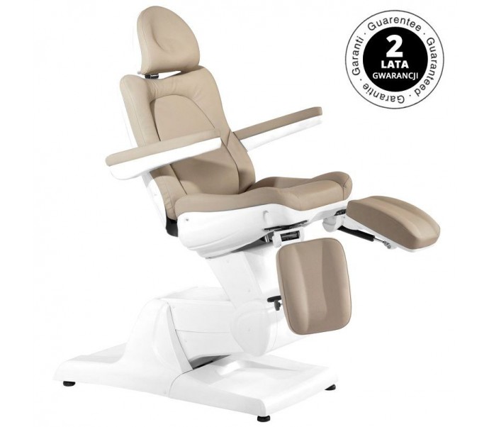 KOSMETOLOGINIS ELEKTRINIS FOTELIS AZZURRO 870S PEDI 3  CAPUČINO