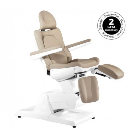 KOSMETOLOGINIS ELEKTRINIS FOTELIS AZZURRO 870S PEDI 3  CAPUČINO