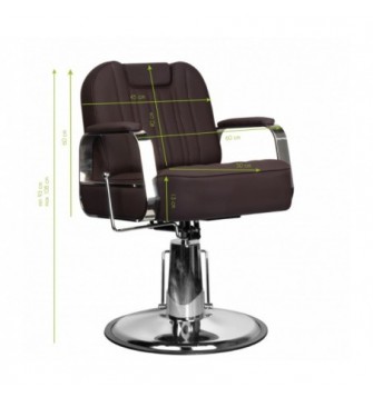 GABBIANO BARBER KĖDĖ RUFO JUODA