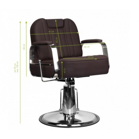 GABBIANO BARBER KĖDĖ RUFO JUODA
