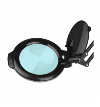 Lempa lupa  8012/5" juoda, tvirtinama ant stalo