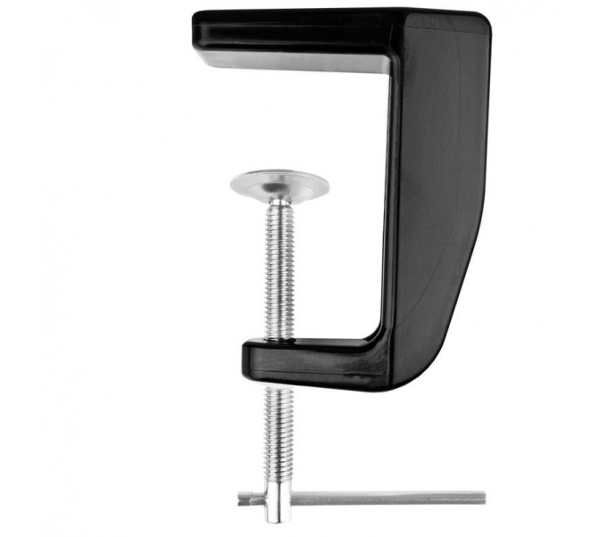 Lempa lupa  8012/5" juoda, tvirtinama ant stalo