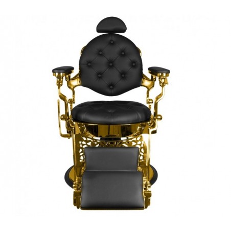 GIULIO GOLD GABBIANO Barzdaskučio krėslas, fotelis. Kirpimo kėdė barber salonui. Kliento kėdė barber kirpyklai.