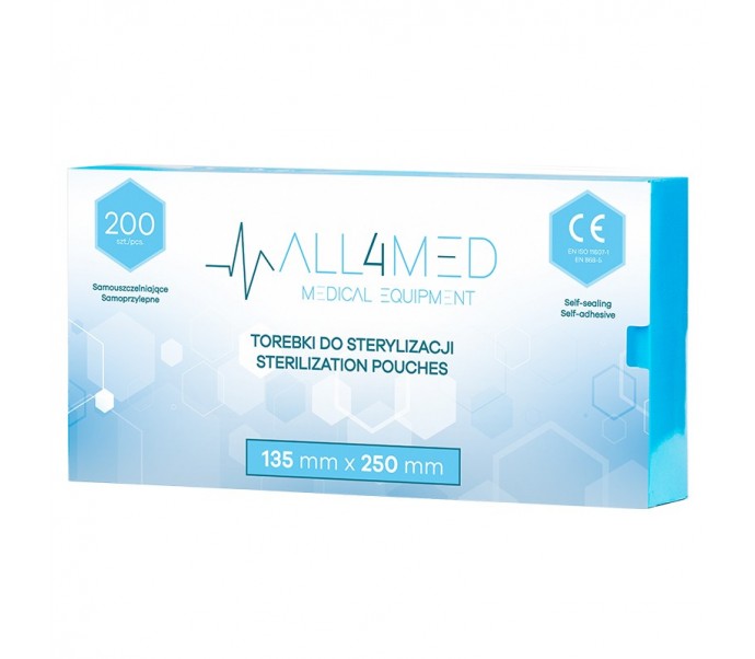 ALL4MED AUTOKLAVO STERILIZAVIMO VOKAI 135MM*250MM 200VNT.
