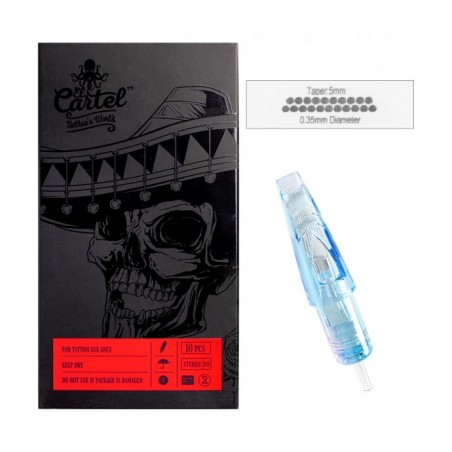 Kasetės taturuotėms bei tatuažui  El Cartel 1221RM-1 10vnr. 0.35mm