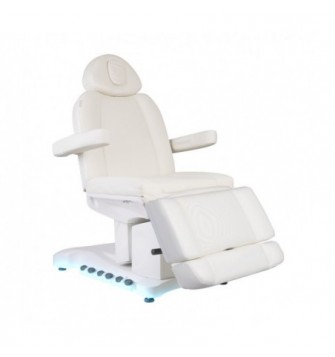 FOTEL KOSMETYCZNY ELEKTR. AZZURRO 708B EXCLUSIVE 4 SILN. PODGRZEWANY