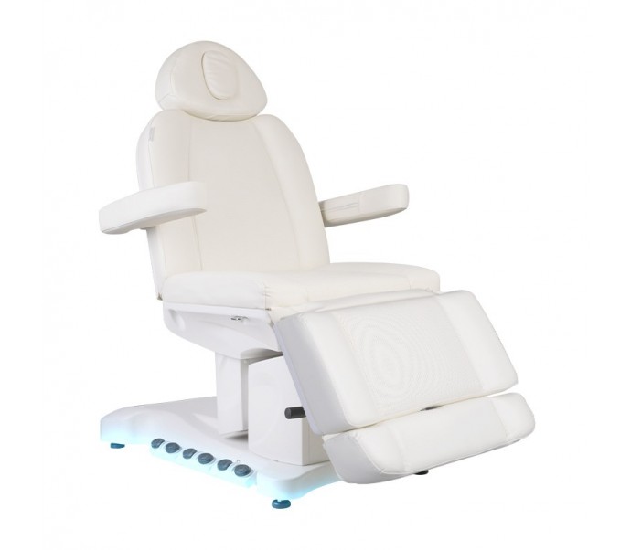 FOTEL KOSMETYCZNY ELEKTR. AZZURRO 708B EXCLUSIVE 4 SILN. PODGRZEWANY