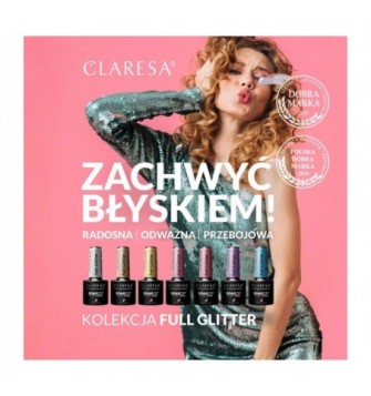 CLARESA Hibridinis gelinis lakas (FULL GLITTER 5) -5g