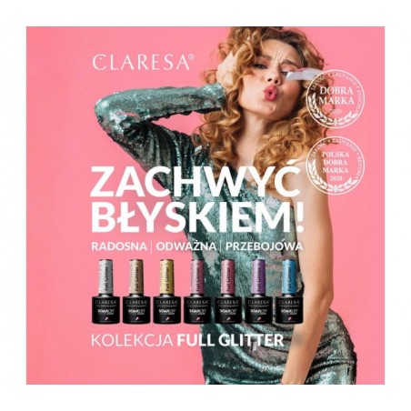 CLARESA Hibridinis gelinis lakas (FULL GLITTER 5) -5g