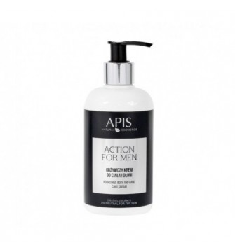 APIS ACTION FOR MEN MAITINAMASIS KŪNO IR RANKŲ BALZAMAS VYRAMS, 300 ML