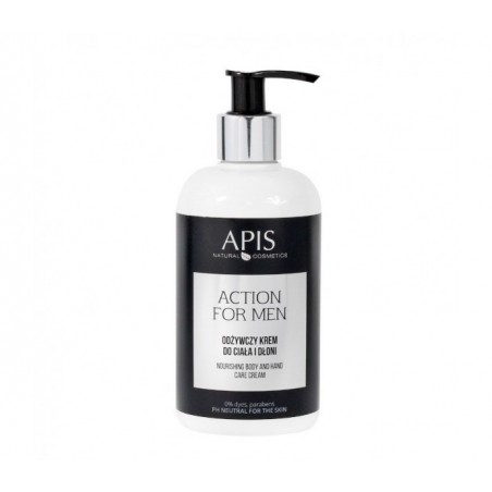 APIS ACTION FOR MEN MAITINAMASIS KŪNO IR RANKŲ BALZAMAS VYRAMS, 300 ML