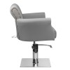 Stilinga ir elegantiška kirpyklos kėdė HAIR SYSTEM, pilka