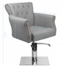 Stilinga ir elegantiška kirpyklos kėdė HAIR SYSTEM, pilka