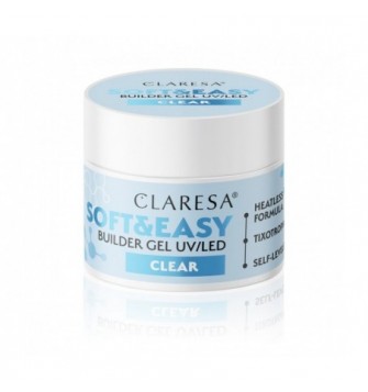 Claresa statybinis gelis Soft&Easy gelis skaidrus 90g