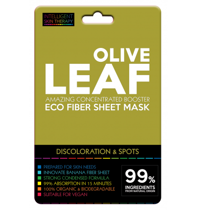 Intelligent Skin Therapy Eko pluošto veido kaukė "OLIVE LEAF"