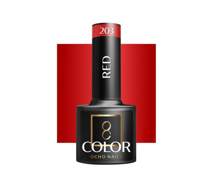 OCHO NAILS Lakier hybrydowy red 203 -5 g