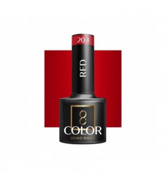 OCHO NAILS Lakier hybrydowy red 204 -5 g