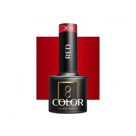 OCHO NAILS Lakier hybrydowy red 204 -5 g