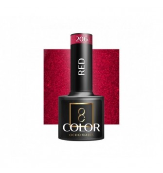 OCHO NAILS Lakier hybrydowy red 206 -5 g