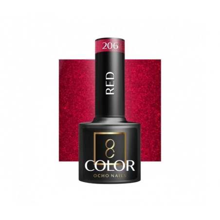 OCHO NAILS Lakier hybrydowy red 206 -5 g