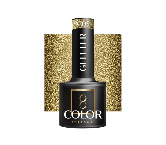 Gelinis lakas OCHO NAILS Glitter G05