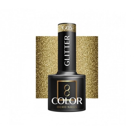 Gelinis lakas OCHO NAILS Glitter G05