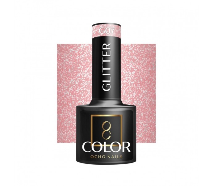 Gelinis lakas OCHO NAILS Glitter G07