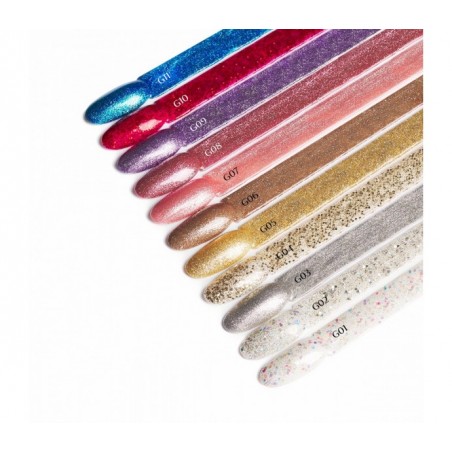 Gelinis lakas OCHO NAILS Glitter G07