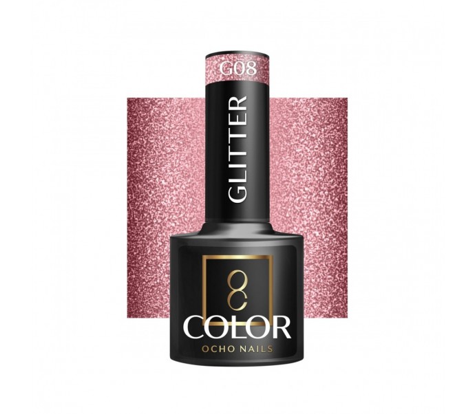Gelinis lakas OCHO NAILS Glitter G08