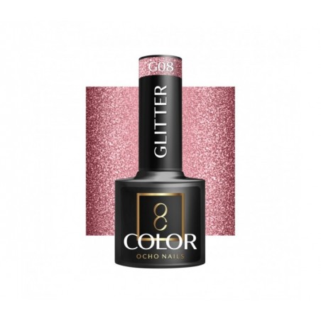 Gelinis lakas OCHO NAILS Glitter G08