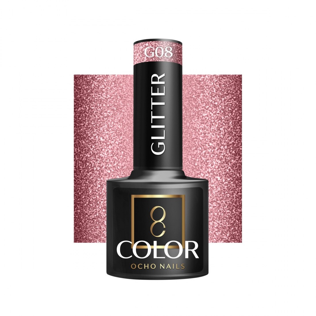 Gelinis lakas OCHO NAILS Glitter G08