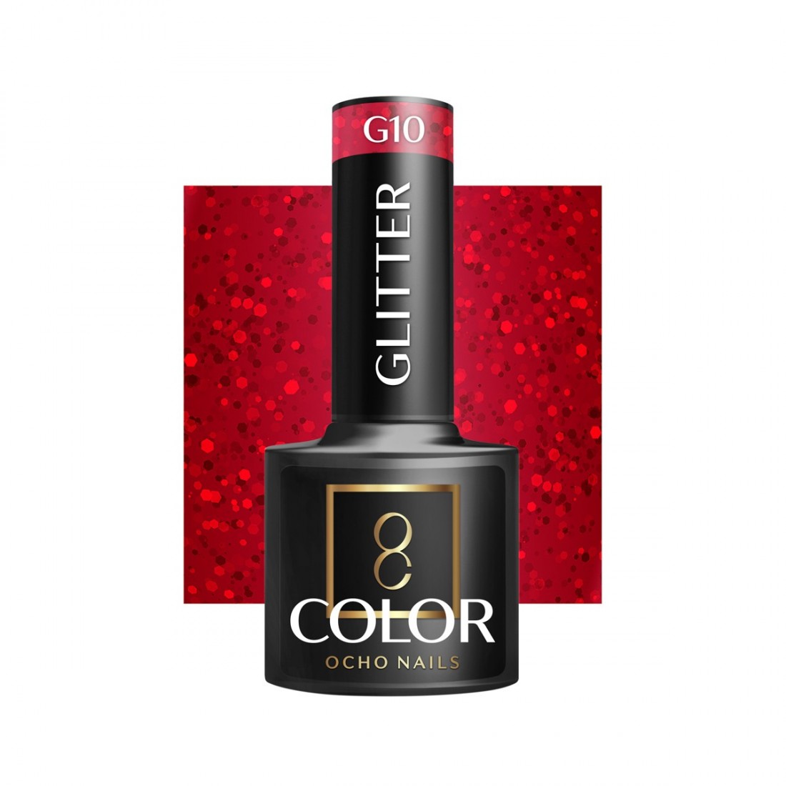 Gelinis lakas OCHO NAILS Glitter G10