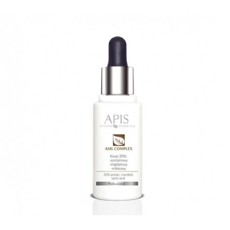 APIS rūgščių kompleksas 30%, 30 ml (azelaino + migdolų + pieno)